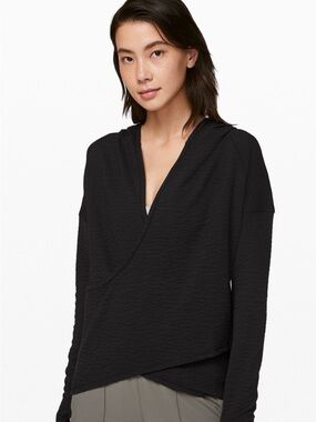 Lululemon | Serene Motion Wrap Hooded Pullover Black *No Size* Fits Like Medium